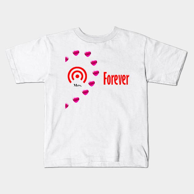 Couple valentine wifi and hotsopt woman Kids T-Shirt by INDONESIA68